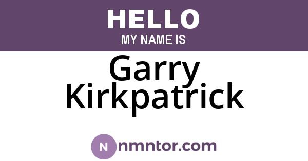 Garry Kirkpatrick