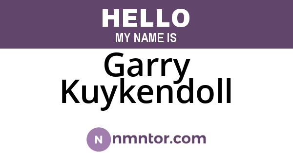 Garry Kuykendoll