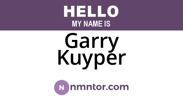 Garry Kuyper