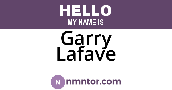 Garry Lafave