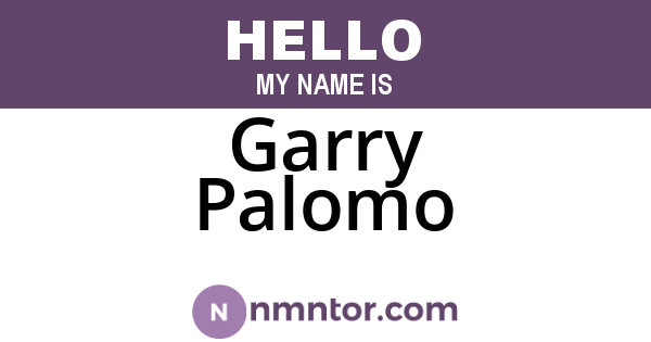 Garry Palomo