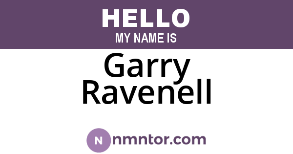 Garry Ravenell
