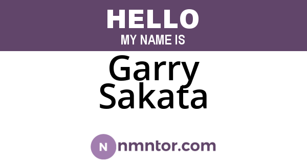 Garry Sakata