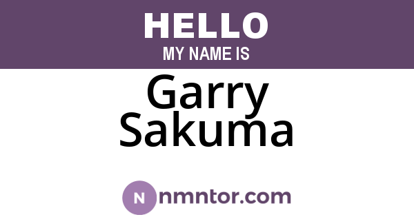 Garry Sakuma