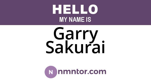 Garry Sakurai