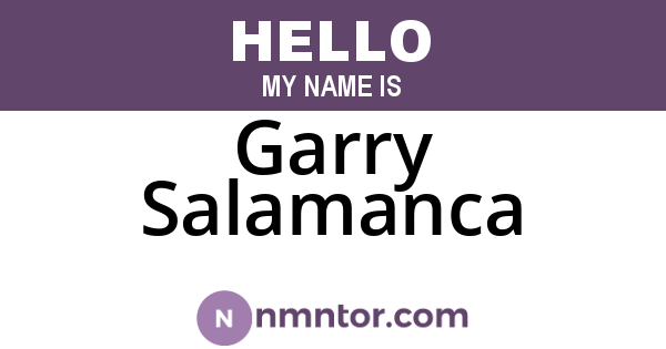 Garry Salamanca