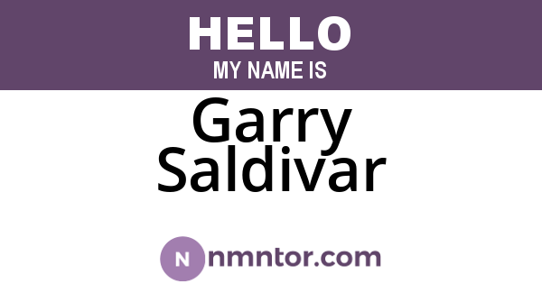 Garry Saldivar