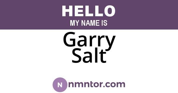 Garry Salt