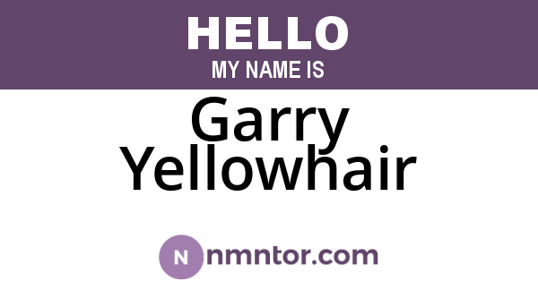 Garry Yellowhair