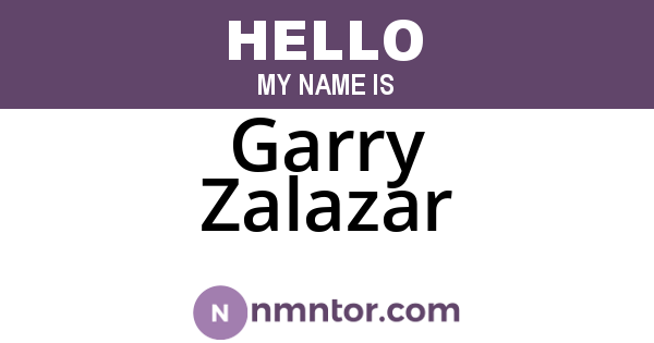 Garry Zalazar