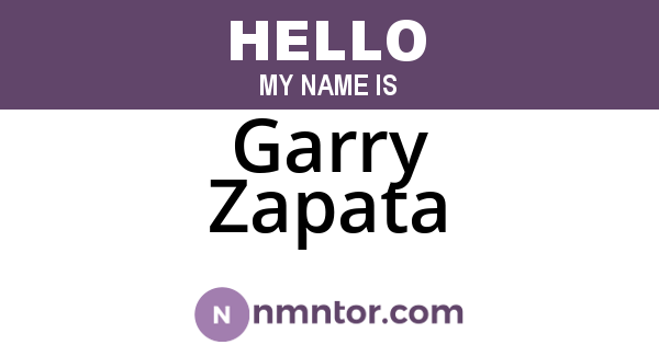Garry Zapata