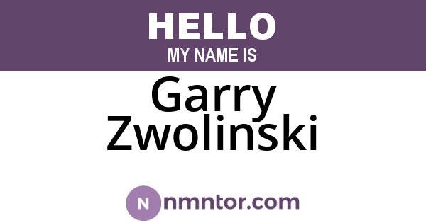 Garry Zwolinski