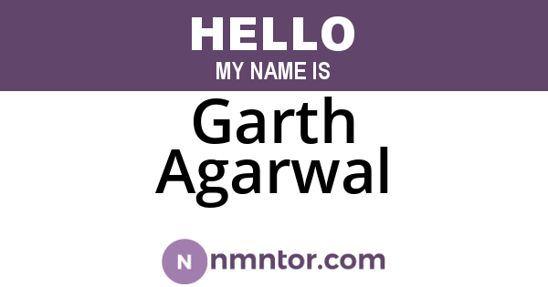 Garth Agarwal