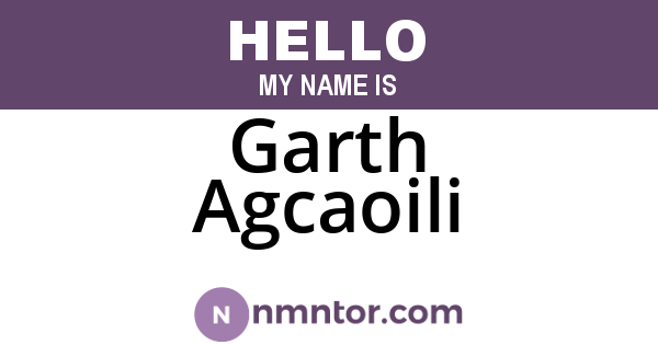 Garth Agcaoili