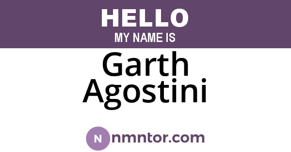 Garth Agostini