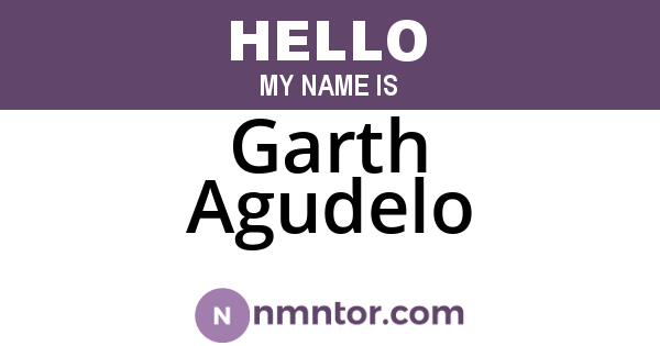Garth Agudelo