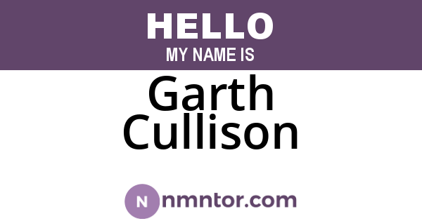 Garth Cullison