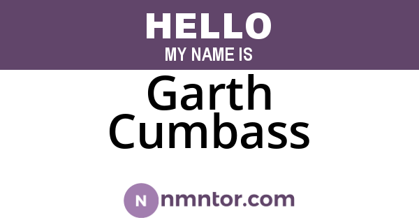 Garth Cumbass