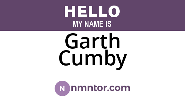 Garth Cumby