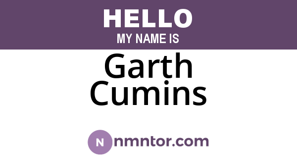 Garth Cumins