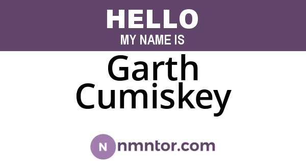 Garth Cumiskey