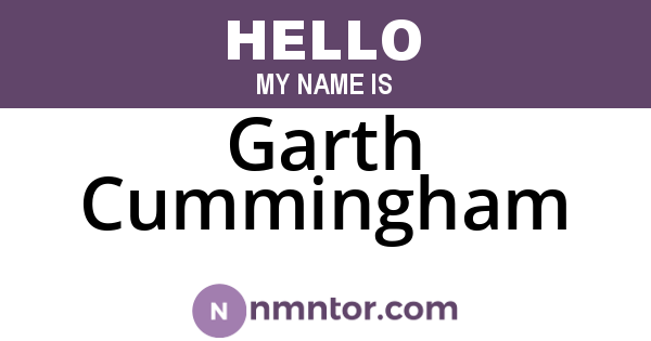 Garth Cummingham