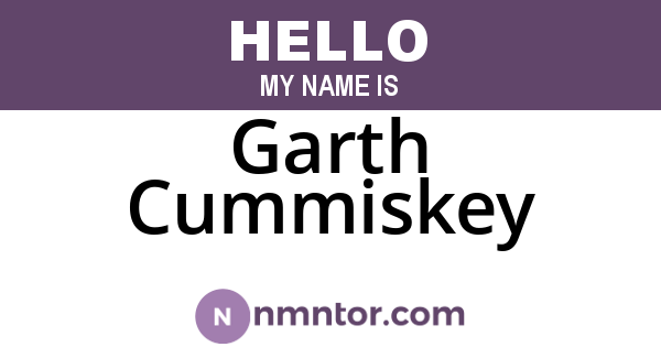 Garth Cummiskey