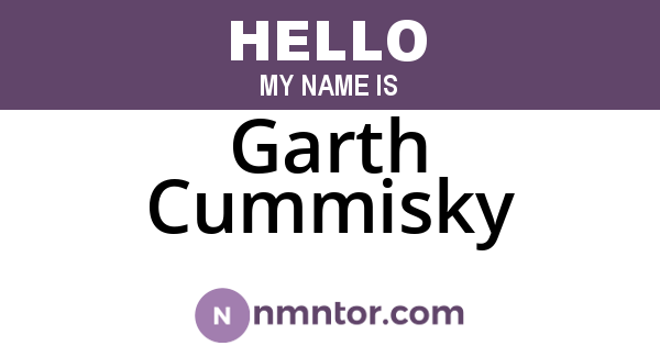 Garth Cummisky