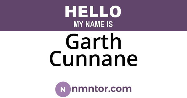 Garth Cunnane