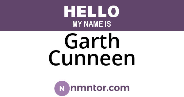 Garth Cunneen
