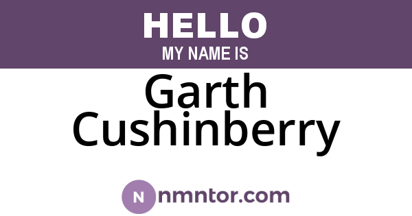 Garth Cushinberry
