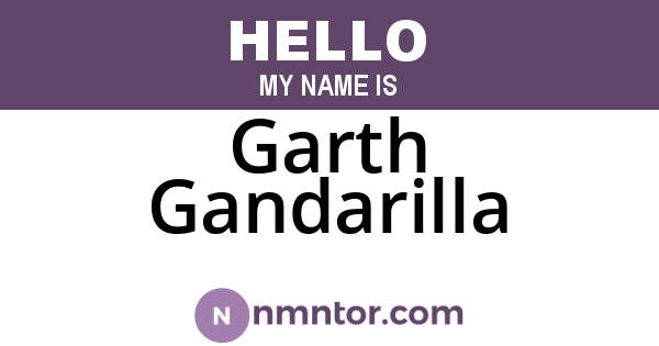 Garth Gandarilla