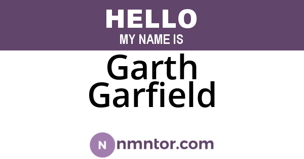 Garth Garfield