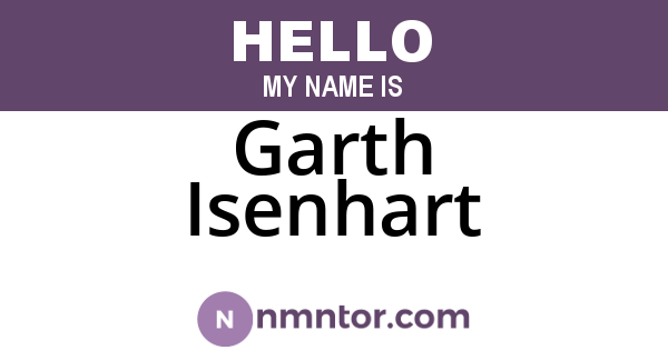 Garth Isenhart