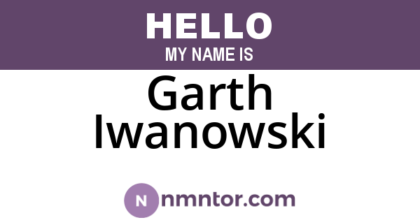 Garth Iwanowski