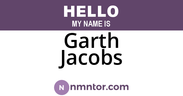 Garth Jacobs
