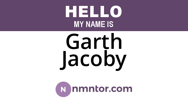 Garth Jacoby