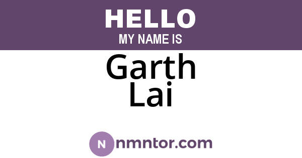 Garth Lai