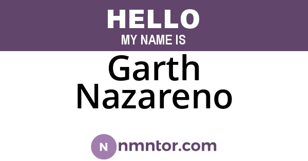 Garth Nazareno