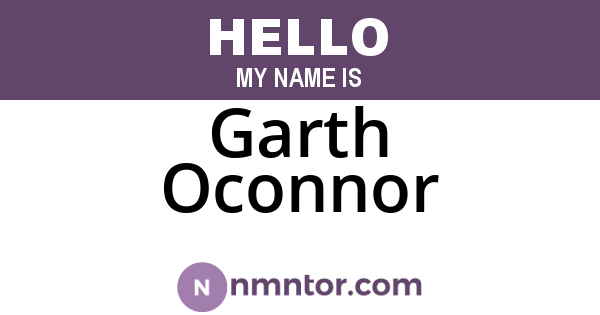 Garth Oconnor