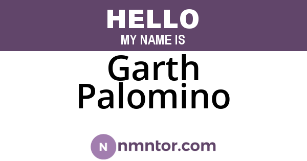 Garth Palomino