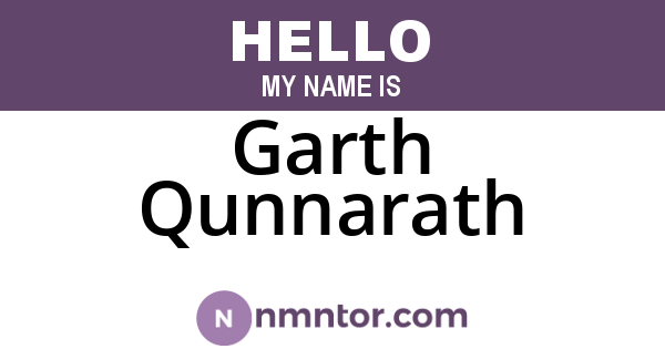 Garth Qunnarath