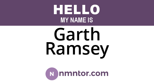 Garth Ramsey