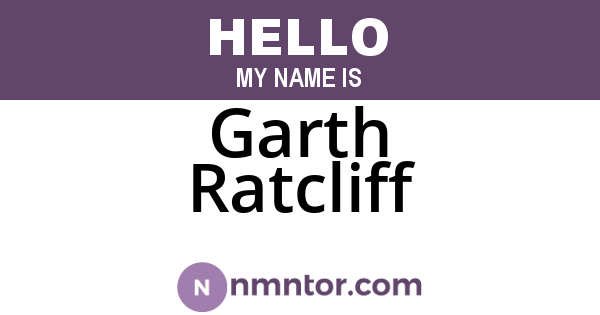 Garth Ratcliff