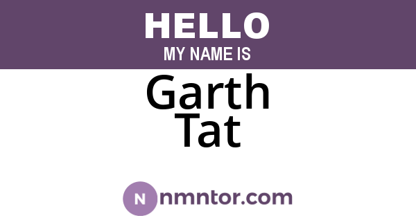Garth Tat
