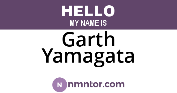 Garth Yamagata