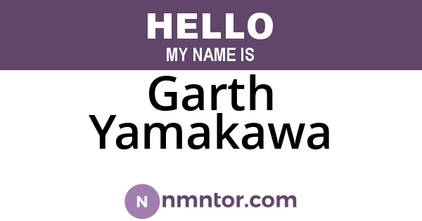 Garth Yamakawa