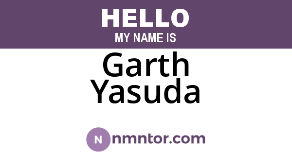 Garth Yasuda