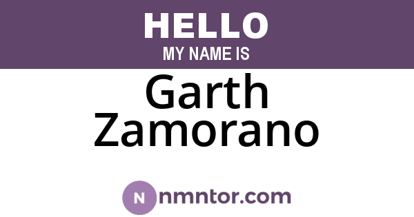 Garth Zamorano