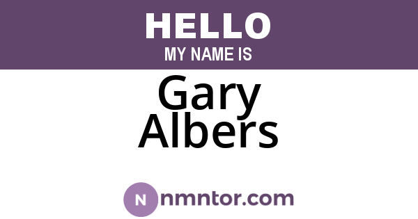 Gary Albers